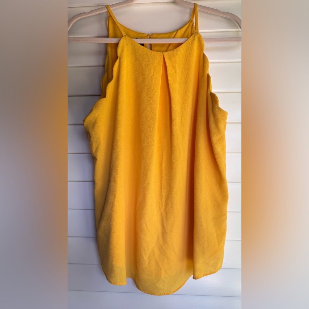 Bwear Mustard Yellow Sleeveless Top